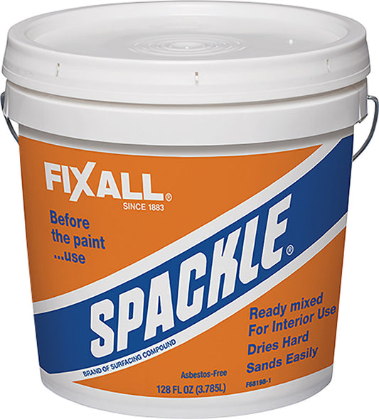 FixALL SPACKLE  SPACKLE  Ready to Use White  Spackling Compound  128 oz.
