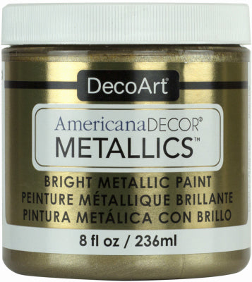 Americana Decor Metallics Craft Paint, Champagne Gold, 8-oz.