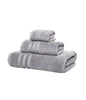 LINIM 3-Pcs Towel Set Towels Zero Twist 100% Cotton Bath, Hand, Washcloth Gray