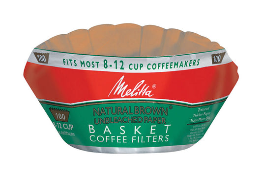 Melitta  8-12 cups Brown  Basket  Coffee Filter  1 pk