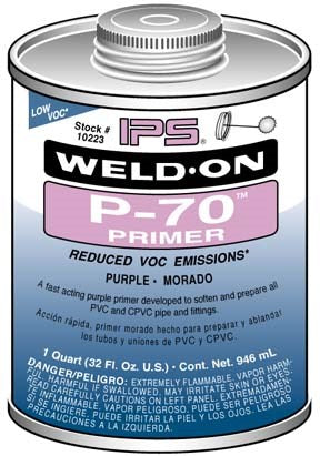 Weld-On P-70 Purple Primer For CPVC/PVC 32 oz