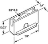 Prime-Line White Brass Universal Window Roller For Universal