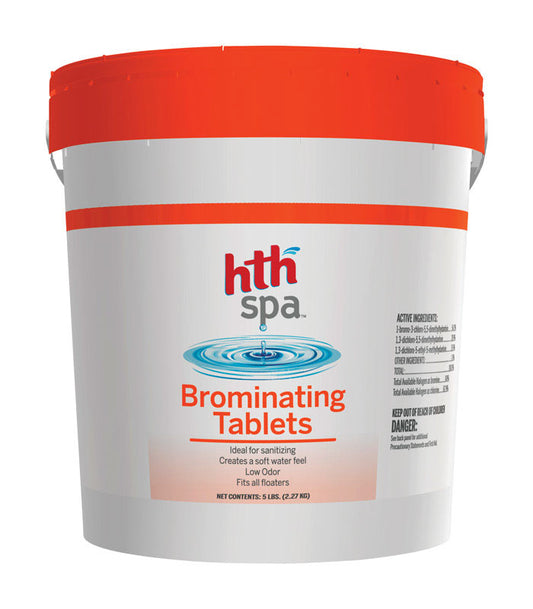 HTH Spa Non-Chlorine Brominating Chemical Tablet 5 lbs. (Pack of 3)
