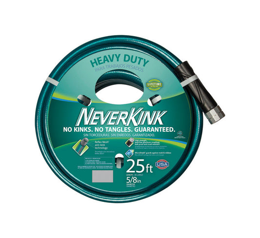 Teknor Apex NeverKink 5/8 in. D X 25 ft. L Heavy Duty Garden Hose Green