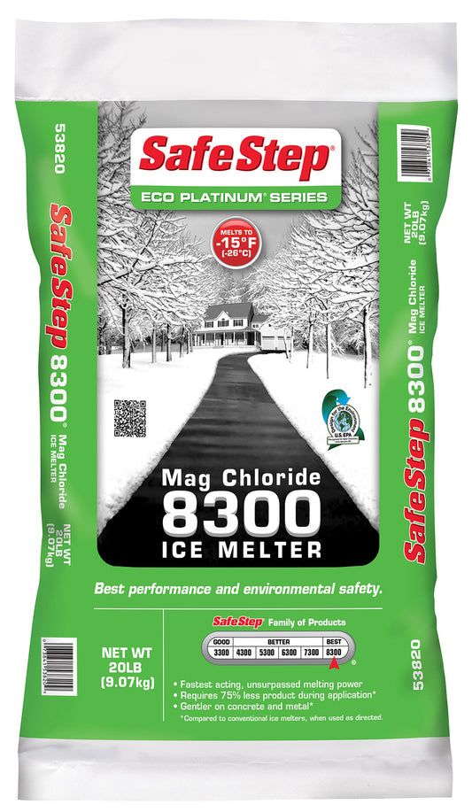 Safe Step Eco Platinum Series Concrete Safe Less Toxic Mag Chloride 8300 Ice Melt 20 lbs.