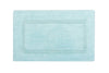 LINIM 2-Piece Bath Rug Set 100% Egyptian Cotton Reversible Bath Rugs Blue Grass