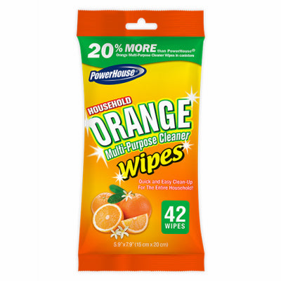 Orange Citrus Wipes, Multi-Purpose , 42-Ct. (Pack of 16)