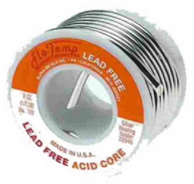 Lead-Free Non-Electrical Solder, .125-In., 8-oz.