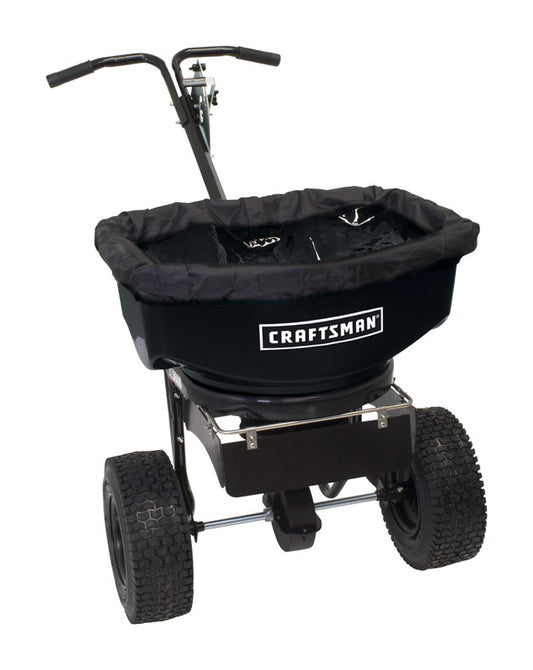 Craftsman 36 in. W Push Spreader For Ice Melt 80 lb