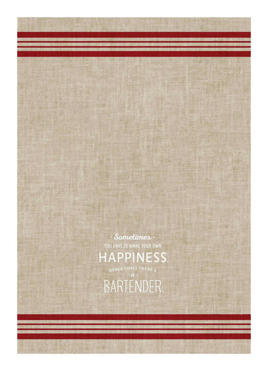 Hallmark Make Your Own Happiness Tea Towel Cotton 1 pk (Pack of 2)
