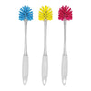 Casabella Purple Long Lasting Soft Nylon Bottle Brush 2 W in. Head with 12 in. Clear Plastic Handle