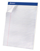 Lsc Communications 00056 8.5 X 11.75 White Wide Ruled Writing Pads 3 Pack