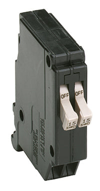 Twin Circuit Breaker, Single Pole, 15-Amp