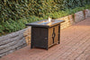 Living Accents 48 in. W Steel Rectangular Propane Fire Pit