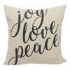 Celebrations Joy, Love, Peace Pillow Pillow (Pack of 4)