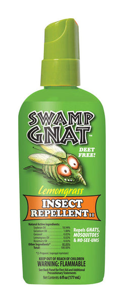 Líquido repelente de insectos para mosquitos y jejenes a base de limoncillo, 6 oz