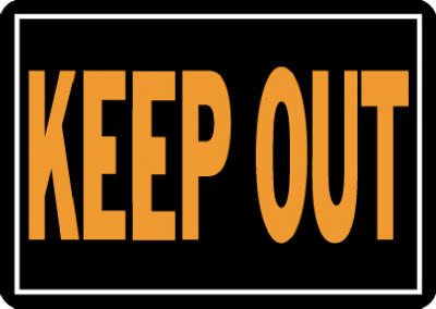 Hy-Ko English Keep Out Sign Aluminum 9.25 in. H x 14 in. W (Pack of 12)