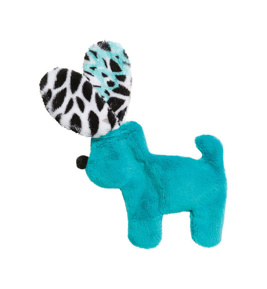 West Paw Teal Bloom Floppy Dog Plush Dog Toy Small (Pack of 12)
