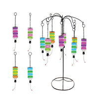 Alpine Glass Assorted 12.5 in. H Hanging Door Decor (Pack of 8)