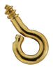 National Hardware 0.10 in. D X 3/4 in. L Polished Brass Screw Eye 15 lb. cap. 7 pk