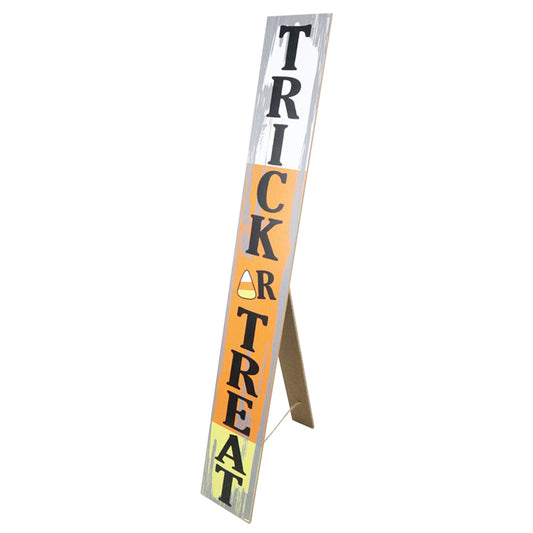 Celebrations Trick or Treat Vertical Sign Halloween Decoration 31.02 in. H x .47 in. W 1 pk (Pack of 4)
