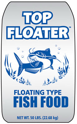 Alimento para peces Top Floater, 50 libras.