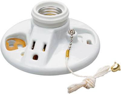 250-Watt Porcelain Pull Chain Lampholder