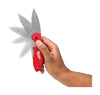 Milwaukee Fastback Red Press and Flip Folding Pocket Knife 7.5 in. L