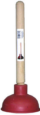 Force Cup Toilet Plunger, 4 x 9-In.