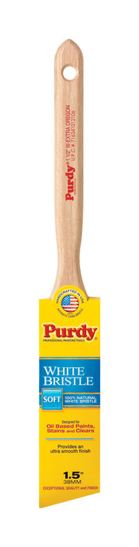 Purdy White Bristle Extra Oregon 1-1/2 in. Soft Angle Trim Paint Brush