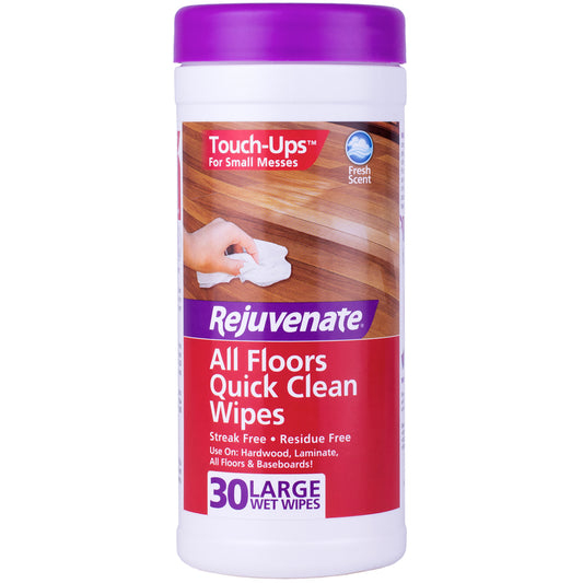 Rejuvenate Plant-Based Pulp Floor & Furniture Cleaning Wipes 8 in. W x 7 in. L 30 pk