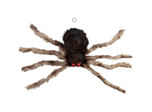 Gemmy  Dropping Spider with Flashing Eyes  Lighted Halloween Decoration  16-1/2 in. H x 10 in. W 1 pk