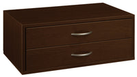 Organized Living 7315-1224-28 Chocolate 2 Drawer Double Hang O-Box
