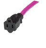 Woods 4312 High Visibility Extension Cord, Neon Purple, 80-Feet