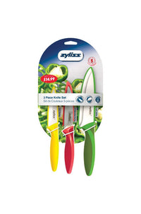Zyliss  Green/Red/Yellow  Stainless Steel  Knife Set