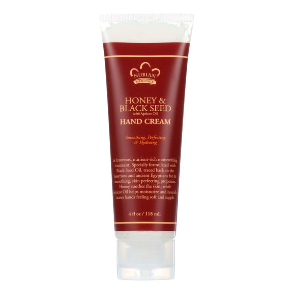 Crema de manos con miel y semillas negras de Nubian Heritage, 1 unidad, 4 oz