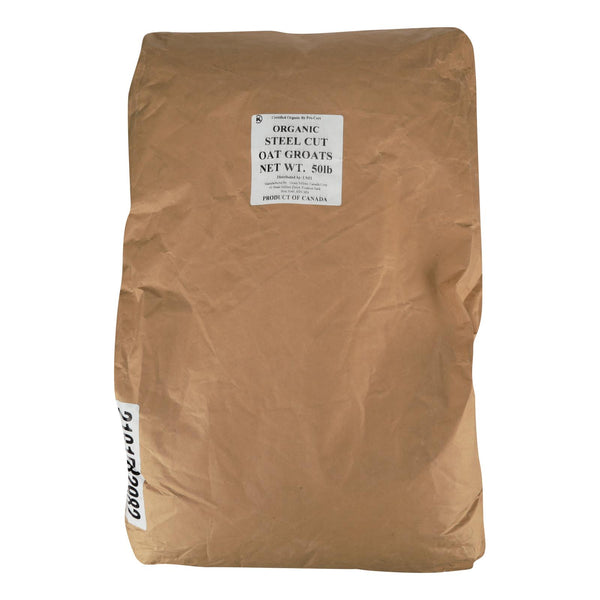 Avena orgánica cortada en trozos a granel - Artículo a granel individual - 50 lb (paquete de 50)