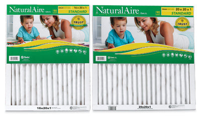AAF Flanders NaturalAire 16 in. W x 20 in. H x 1 in. D Polyester Synthetic 8 MERV Pleated Air Filter (Pack of 12)