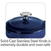 10.5 oz Enameled Cast-Iron Series 1000 Covered Mini Cocotte - Gradated Cobalt