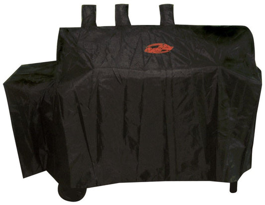 Char-Griller 8080 60" X 25" X 50" Black Polyester Duo Grill Cover                                                                                     