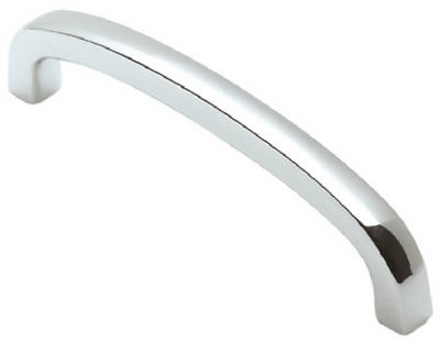 4-In. Chrome Square Bow Cabinet Pull