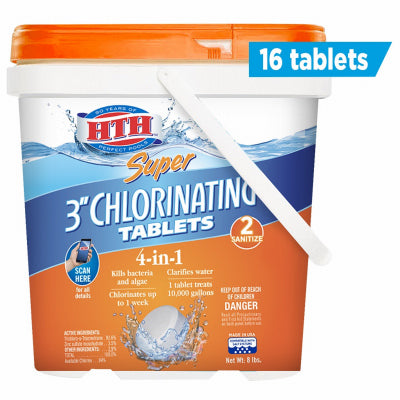 Super Chlorinating Tablets, 3-In., 8-Lbs.
