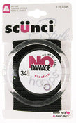 Scunci 1597503a048 Small Black Style No Damage Hair Elastics With Hoop (Pack of 3)