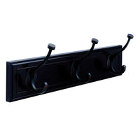 Amerock  18 in. L Fiberboard/Zinc  Medium  3-Hook  Rack  1 pk