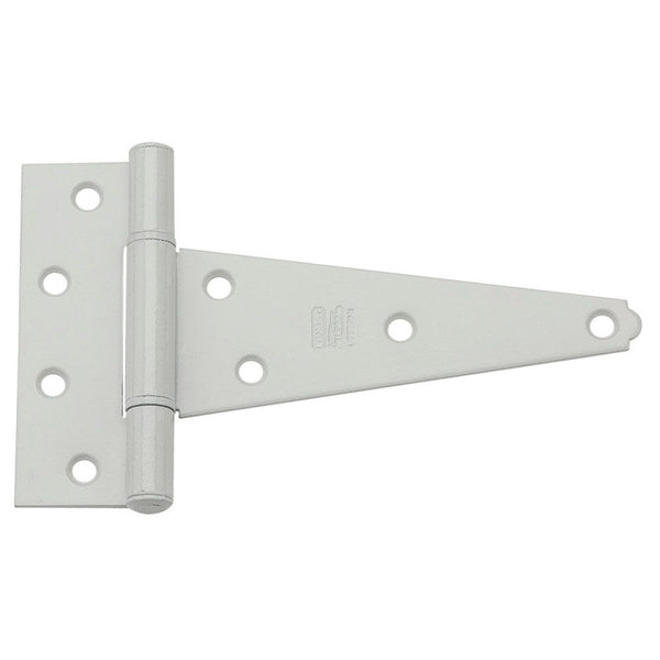 BISAGRA EN T DE ALTA CALIDAD, 6" DE L, BLANCA, PAQUETE DE 2