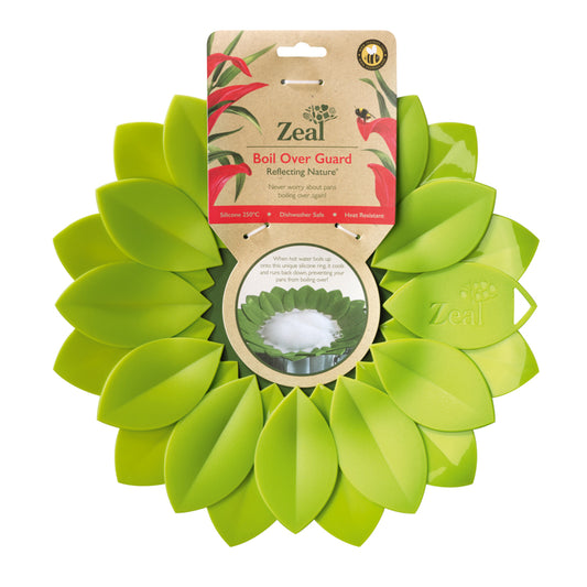 Zeal Kitchen Innovations Reflecting Nature Green Silicone Boil Over Lid (Pack of 8)