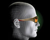 3M  Fuel  Safety Glasses  Red Lens Sandstone Bronze Frame 1 pc.