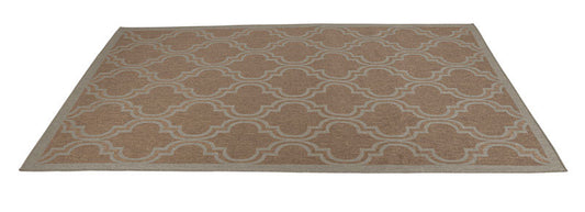 Linon Home Decor  9.5 ft. L x 6.5 ft. W Brown  Outdoor Rug