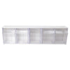 Deflect-O 6.5 in. H x 23.6 in. W x 5.25 in. D Stackable Craft Bin (Pack of 6)