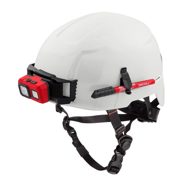Milwaukee Bolt Ratchet Type II Class E Non-Vented Safety Helmet White